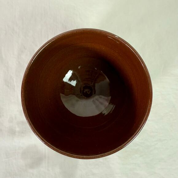 Small Pottery 4" Diameter Small Bowl Painted Birds Boho Whimsical Cute Decor - Picture 5 of 8